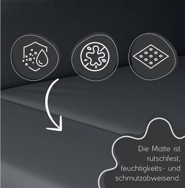 Килимок для собак у багажник Golden Dog, захист сидінь авто, штучна шкіра, сірий, 110 x 90 см