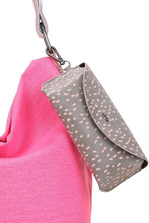 Сумка жіноча Fritzi Izzy Olga Canvas Hobo (бавовна) через плече, міська, пляжна, веганська, з чохлом для окулярів, 37x27x17 см, чорний/рожевий/помаранчевий/зелений/блакитний/рожевий/ліловий/м'ятний/бежевий/неоновий рожевий