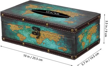 Стильна коробка для серветок у вінтажному стилі, тканинна, для дому, офісу