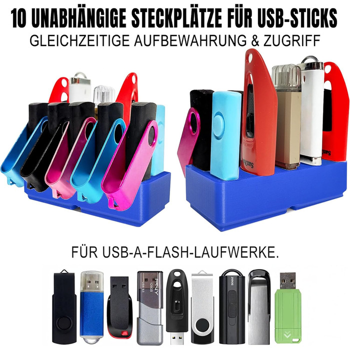 Органайзер для USB-накопичувачів TATMOHIK: сумка для 10 USB-флеш-накопичувачів, аксесуари для зберігання