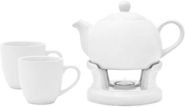 Teapot Stove Set + Teacups - Exceptionally Simple Modern Design - New (Model: 3)