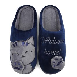 Тапочки зимові Mishansha з жорсткою підошвою - теплі, зручні, м'які, унісекс, для дорослих 39/40 EU, блакитні