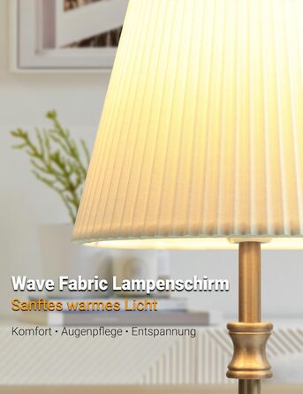 Торшер на тумбочку з сенсорним керуванням, регульована яскравість, 31.5 см, ретро стиль, для вітальні, спальні, нічник, подарунок (срібний)