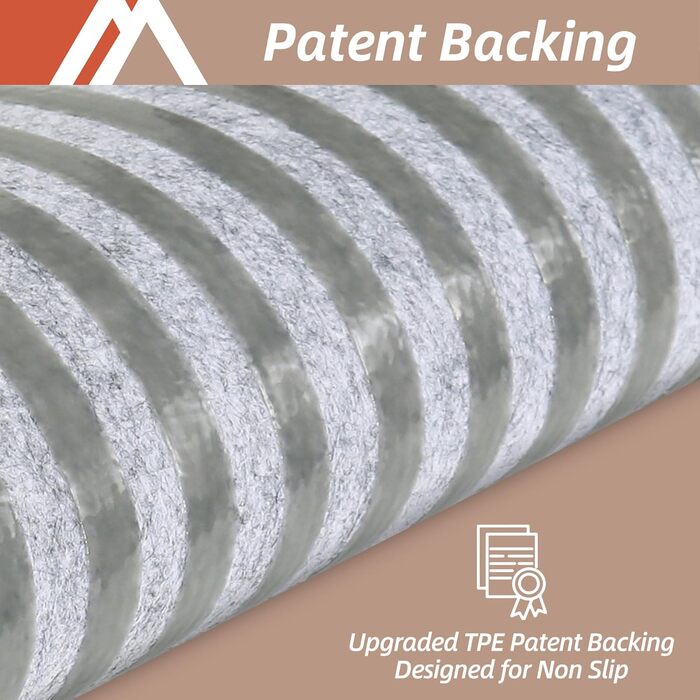 Ковзаючі килимки на сходи COSY HOMEER, 71.1 x 22.9 см, 4 шт., бежеві. Захист для дітей та домашніх тварин, 100% поліестер, TPE-підкладка
