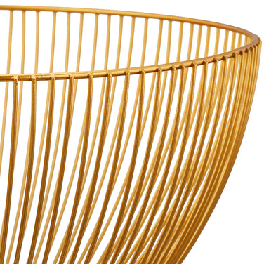 Relaxdays Golden Fruit Bowl made of Metal