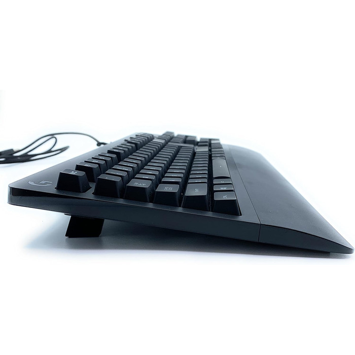 Ігрова клавіатура Logitech G213 Prodigy з RGB-підсвічуванням, програмовані клавіші G, мультимедійне керування, підставка для зап'ястя, захист від бризок, німецька QWERTZ-розкладка - Чорний QWERTZ, німецька версія