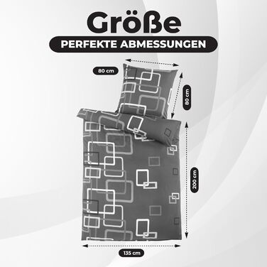 Комплект постільної білизни Kuscheli® 135x200 4 частини, мікрофібра, сертифікат ÖkoTex, дизайн 