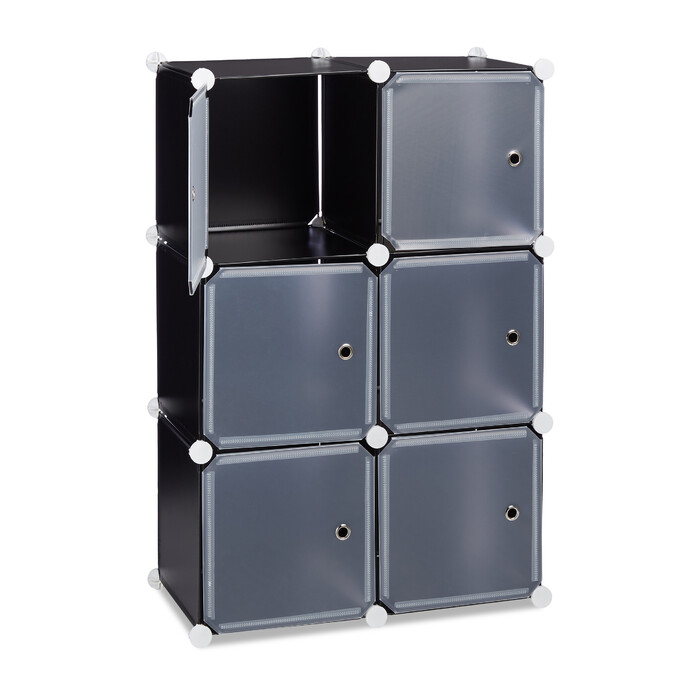 Relaxdays 6-Door Storage System