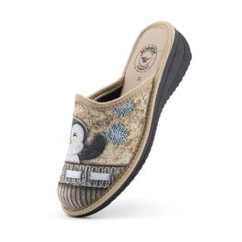 Жіночі халапи JOMIX Winter - зручні та теплі домашні тапочки, Італія, 37 EU, бежевий колір