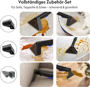 B Fluffy N6 Kit: Миючий пилосос 3-в-1 для м'яких меблів, килимів та диванів. Комплект з миючим засобом. Потужність 600W, 18kPa, 2.3L+1.2L резервуари.