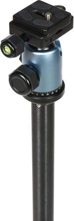 Штатив Manfrotto Element Traveller Carbon Kit блакитного кольору, 164 см, алюмінієвий, одноногий