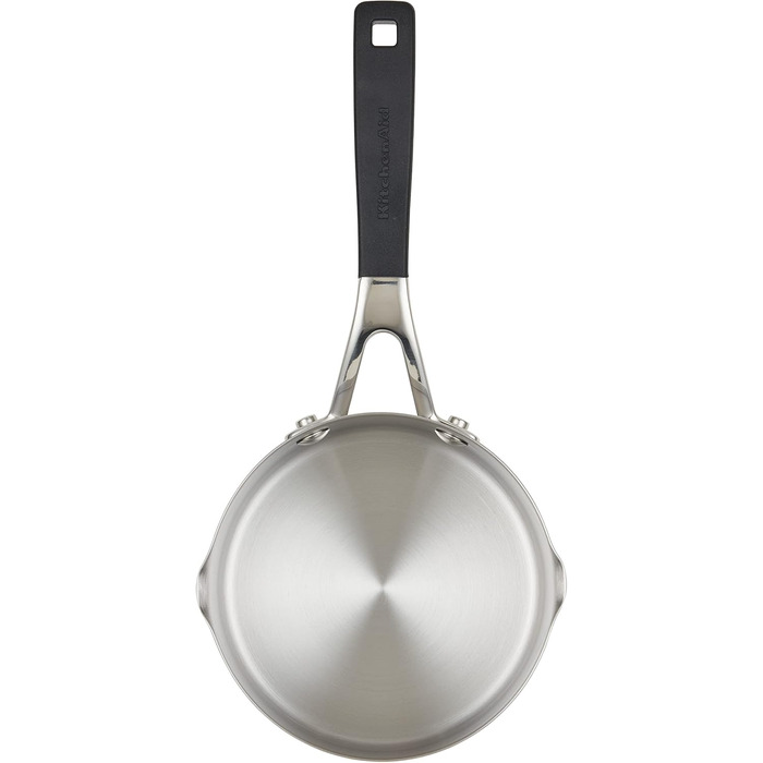 Набір кухонного посуду KitchenAid з нержавіючої сталі, 10 предметів, з поліруванням, включає каструлю 1 кварти