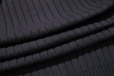 Чоловічий кардиган AOLI RAY з блискавкою та стоячим коміром: стильний пуловер з тонкої в'язки та двома кишенями (чорний)