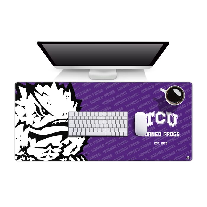 Килимок для миші та підкладка на стіл YouTheFan NCAA Logo Series (TCU Horned Frogs)