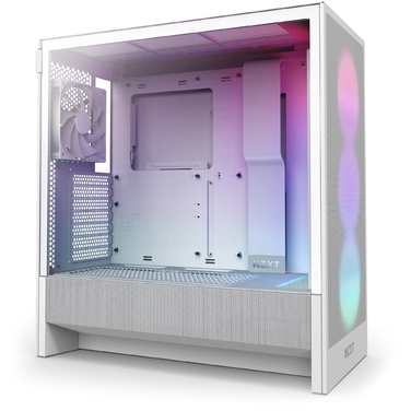 Корпус NZXT H5 Flow RGB Midi Tower, білий