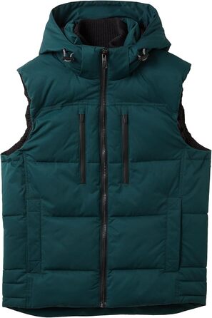 Жилет чоловічий Tom Tailor з капюшоном, утеплений, Deep Green Lake (XXL)