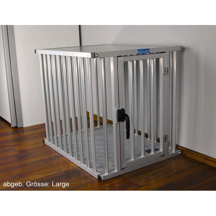 Callieway® ALU DOGBOX - Алюмінієва переноска для собак (XL) 95 x 66 x 70 см