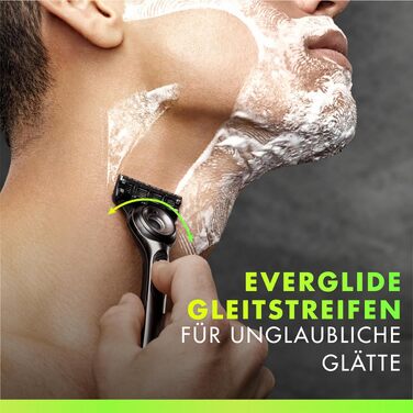 Смінні касети для чоловічої бритви Gillette Labs, оригінальні леза, чорні, 5 шт