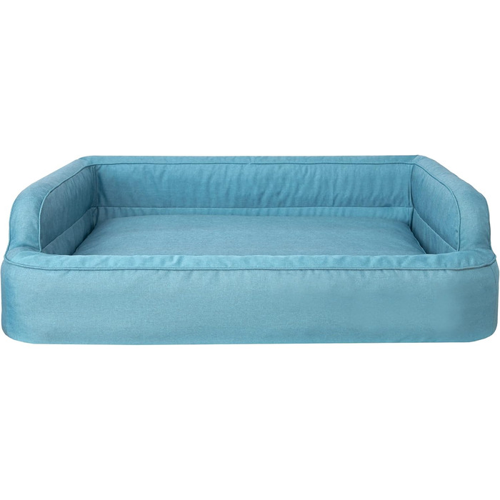 Dog bed, pet furniture, cat bed, removable cover, dog basket, dog cushion, dog lounger, sleeping places, dog sofa, XL: 96x62 cm (S: 78x47 cm, Blue)
