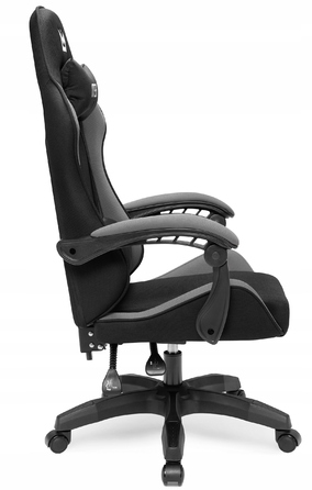 Ігрове крісло IMBA seat Strider, тканина, чорно-сіре