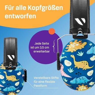 Навушники захисні для дітей Vanderfields Premium – шумопоглинання 34,4 dB, 3-12 років, зелені