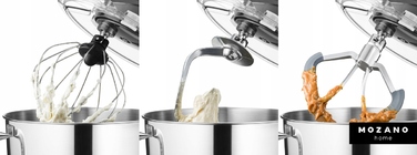 Кухонний комбайн Mozano Kitchen Machine 3200, 2000 Вт, сріблястий