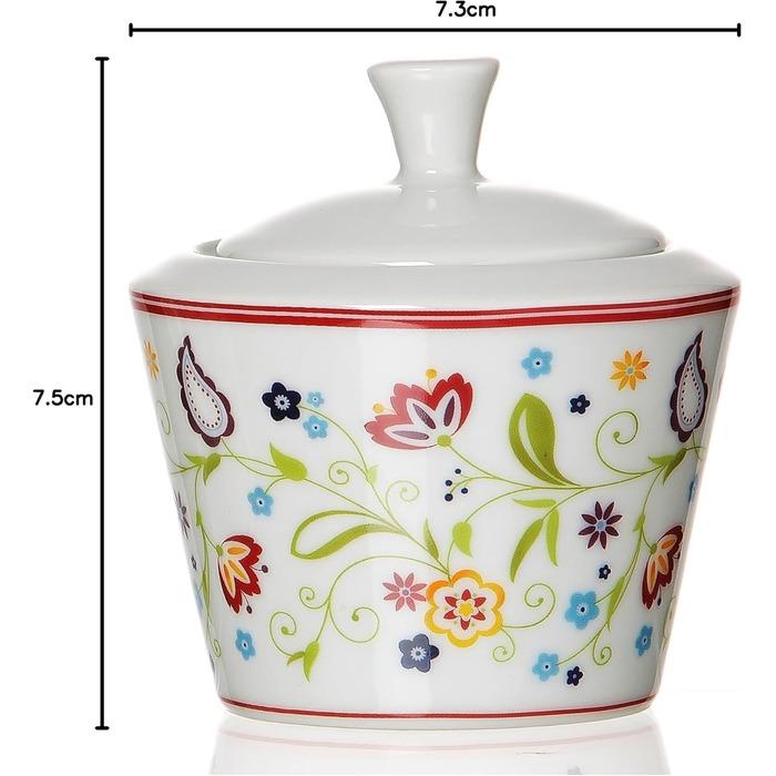 Ritzenhoff & Breker Doppio Shanti 30-Piece Porcelain Dinnerware Set with Sugar Bowl & Gravy Boat