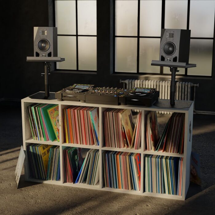 Надійні підставки для акустики зі звукопоглиначем – міцні, регульовані +/-20°, вантажопідйомність до 28 кг – ідеально для столу, студії або DJ-стілу