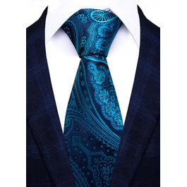 Широка краватка Elegance синього кольору