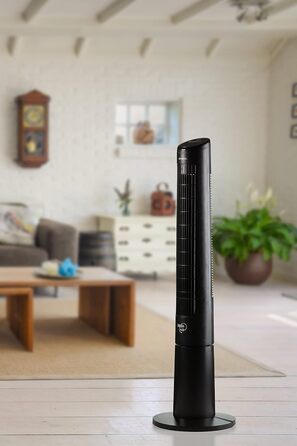 Вентилятор настільний Ariete 805, 48 Вт, з осциляцією 180°, дисплеєм, 3 швидкості, 3 режими, таймер до 7,5 год, чорний