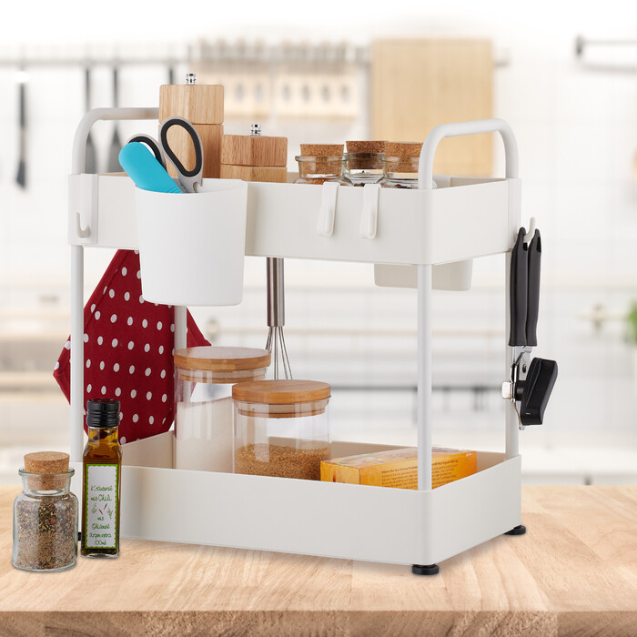 Relaxdays Under Sink Shelf with 2 Shelves