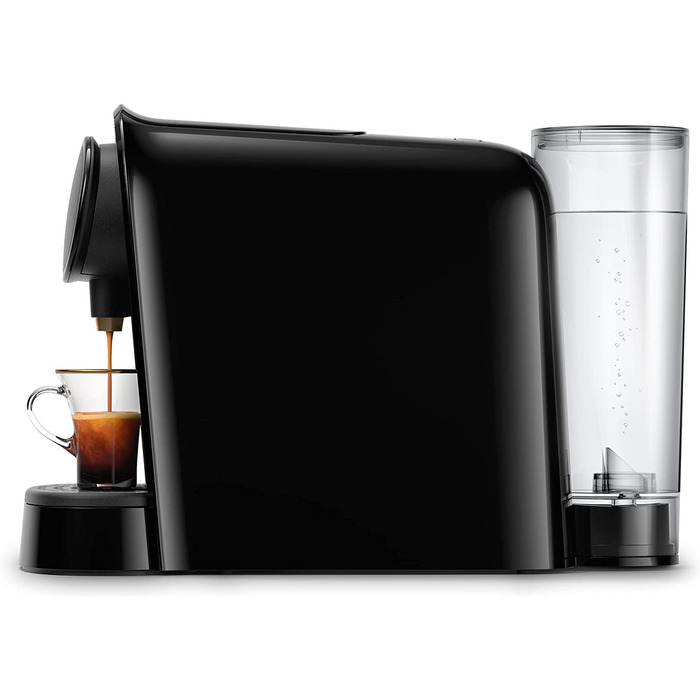 Philips Coffee Capsule Machine LM8012/60 - Double Shot, double enjoyment, 1 or 2 cups, Ristretto, Espresso, Lungo or Grand Café Long, double capsule, genuine espresso quality, piano black
