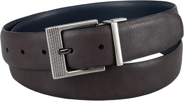 Ремінь Kenneth Cole REACTION чоловічий двосторонній, синій/чорний (34-36)