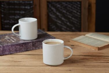 Набір посуду Nebula для 6 осіб, 18-ти частинний: тарілки та миски, керамічний посуд з цвітним малюнком, сервіз, придатний для мікрохвильової печі та посудомийної машини, колір кориця (білий, чашки (355мл 6x))