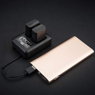 Зарядний пристрій JJC USB для камер Sony NEX, Alpha A6500, A6400, A6300, A6100, A6000 та інших (сумісний з акумулятором Sony NP-FW50)