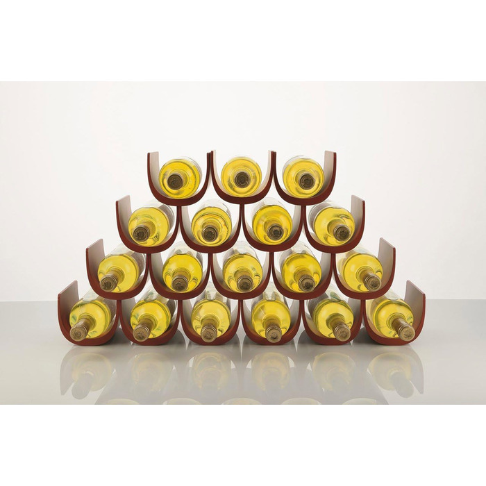 Alessi Noè | GIA13 B - Modular Bottle Rack, Design, Thermoplastic Resin, 15.5 x 10 x 11.5 cm (Red)