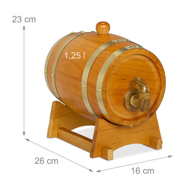 Віскі Relaxdays Barrel Wood 1,25 літра