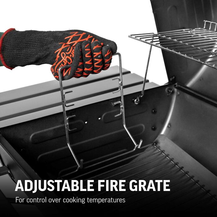 CHAR-GRILLER E2827 Pro Deluxe Charcoal Grill, black