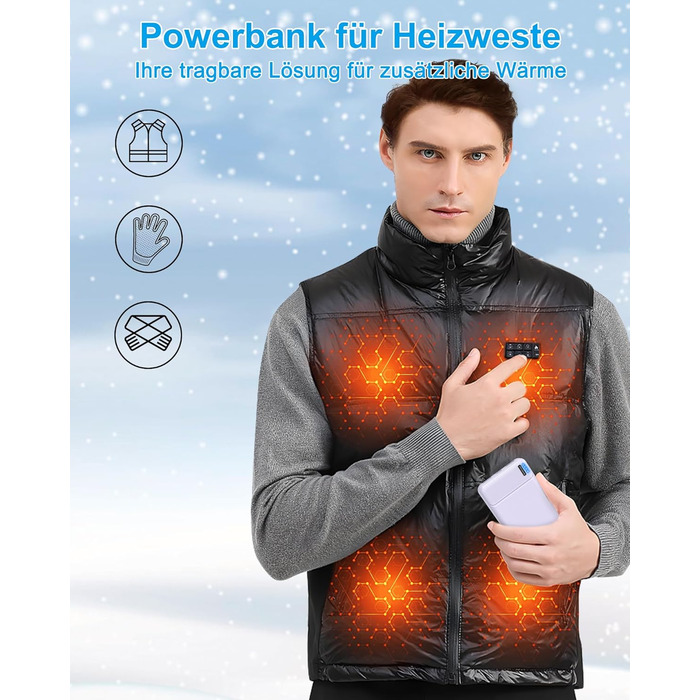 Power Bank AsperX 10000mAh 2 шт. Slim, портативний акумулятор USB-C для iPhone, iPad, Huawei, планшетів – блакитний + фіолетовий