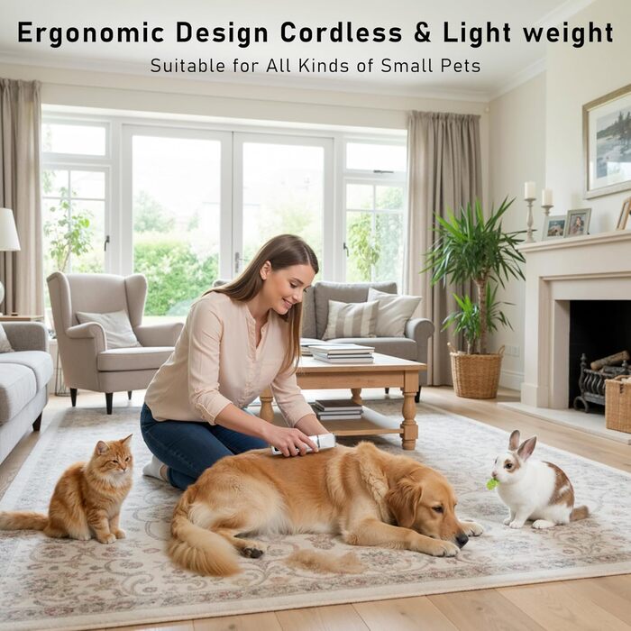 Набір для грумінгу собак JIUWIIL 4-в-1: машинка для стрижки, тример, бритва та аксесуари для догляду за шерстю собак та котів