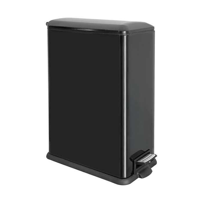 Сміттєвий бак для кухні 30 літрів, вузький, з м'яким закриттям, з педаллю, зелений