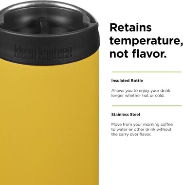 Klean Kanteen Men's tkwide Tritan Drinking Bottle (473 ml, Marigold)
