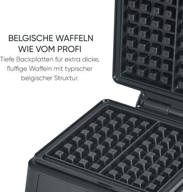 SEVERIN WA 2106 Electric Heart-Shaped Waffle Maker - Slim Design, Non-Stick Coating, 1200W