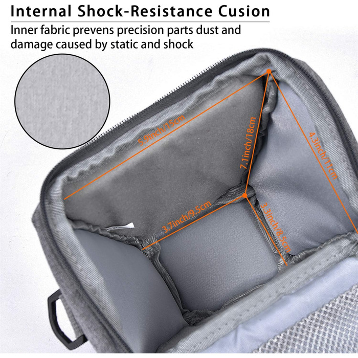 Водонепроникна сумка для камери FOSOTO з дощовиком: DSLR/SLR, Canon, Sony, Nikon, Fujifilm, сіра