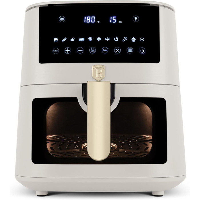 Фритюрниця Berlinger Haus Sahara Collection 8 л з цифровим дисплеєм та 8 автоматичними програмами | Без олії та жиру