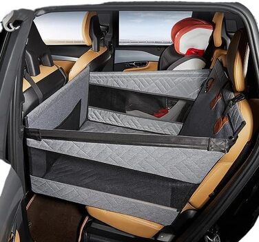 Розширювач для автосидіння для собак Tier-Herzen, сірий, 56x56x40 см