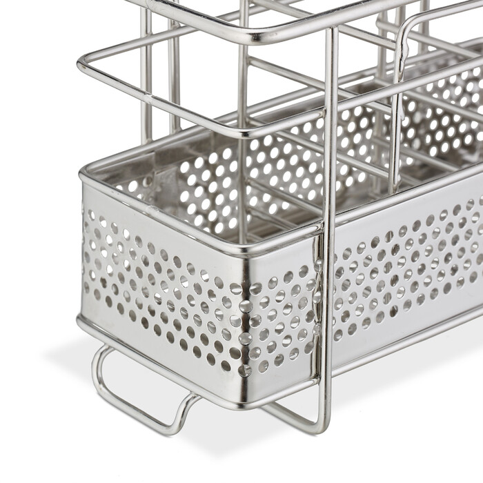 Relaxdays Cutlery Holder Stainless Steel