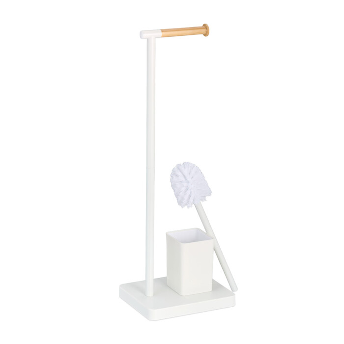 Relaxdays Toilet Set with 2 Replacement Brush Heads