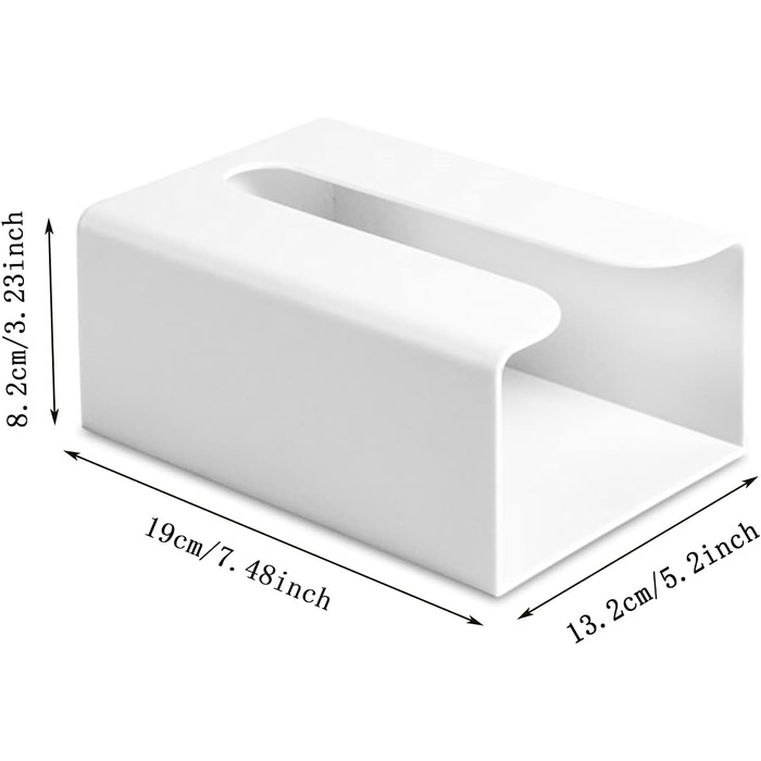 Tissue Box Cosmetic Bags Storage Box for Tissues Tissue Box Holder Wall-Mounted Tissue Box Suitable for Office, Bedroom, Bathroom, Toilet, Kitchen (3pc)