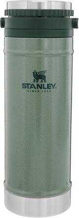 Термокружка Stanley French Press, 473 мл, з подвійним вакуумним ізолятором, нержавіюча сталь, для кави, зелена, 1 шт.